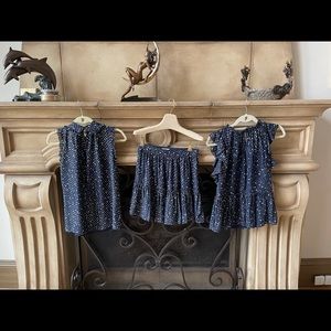 Kate Spade skirt & 2 matching blouses size S and 2